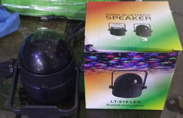 Protection LED lamp with bluetooth speaker