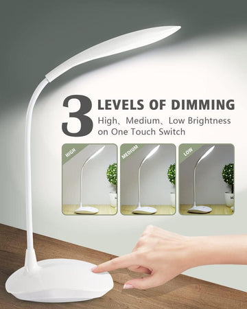 3 level dimming LED desk lamp